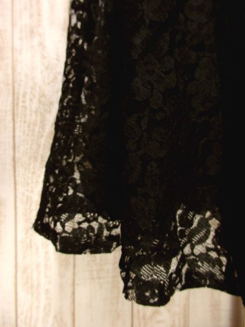 画像2: ヨーロッパ古着 贅沢な花柄総レースが素晴らしい!!♪ 上品な印象★ 大人クラシカル総レースヴィンテージスカート【4979】