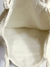 画像8: かぎ編みデザイン ホワイト カタチが可愛らしい ナチュラルガーリー レディース レトロ 鞄 バッグ (8)