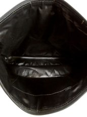 画像5: 大きめサイズ ブラック 本革レザー レディース レトロ ショルダー 鞄 バッグ【5210】 (5)
