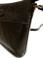 画像10: 大きめサイズ ブラック 本革レザー レディース レトロ ショルダー 鞄 バッグ【5210】 (10)