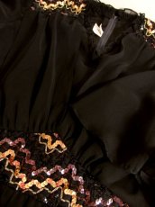 画像11: ヨーロッパ古着　３色スパンコール装飾が素晴らしい!!ドレッシー＆華やかな印象★大人クラシカルな上質ヴィンテージロングドレス (11)