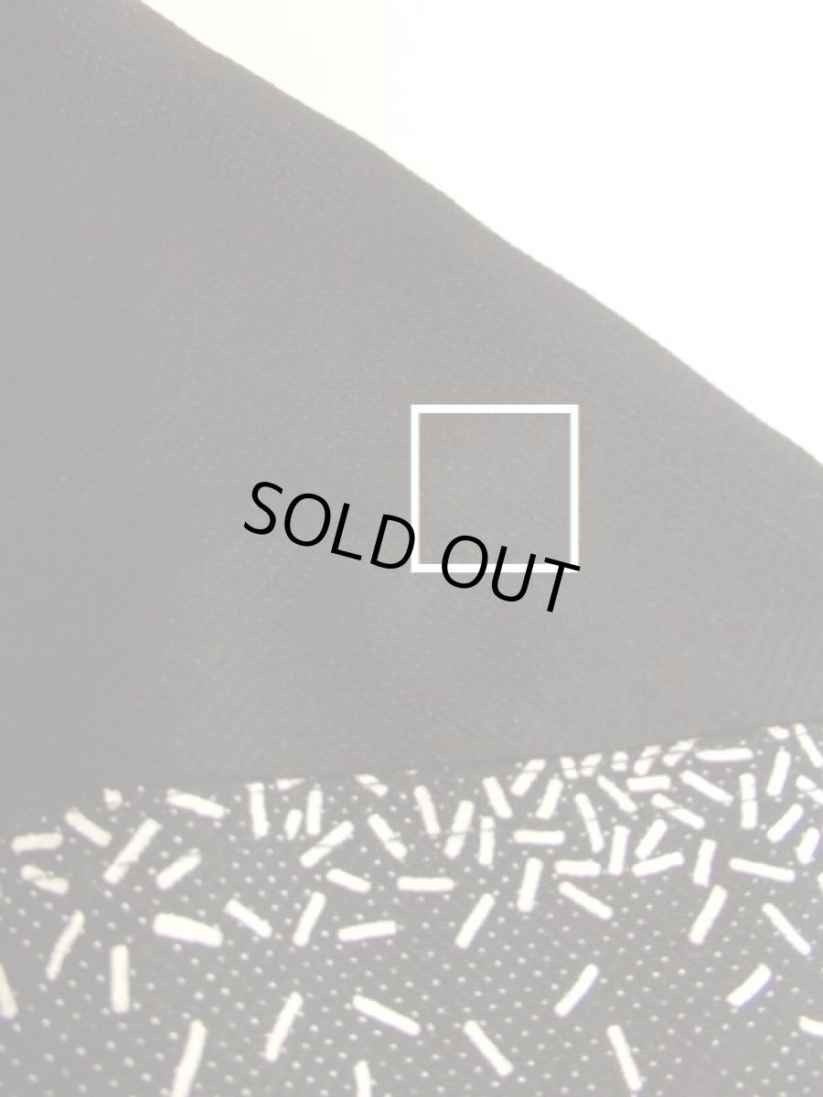 画像11: ネコ柄 猫柄 モノクロドット ブラック ホワイト アシンメトリーデザイン USA古着 長袖 シャツ ヴィンテージトップス (11)