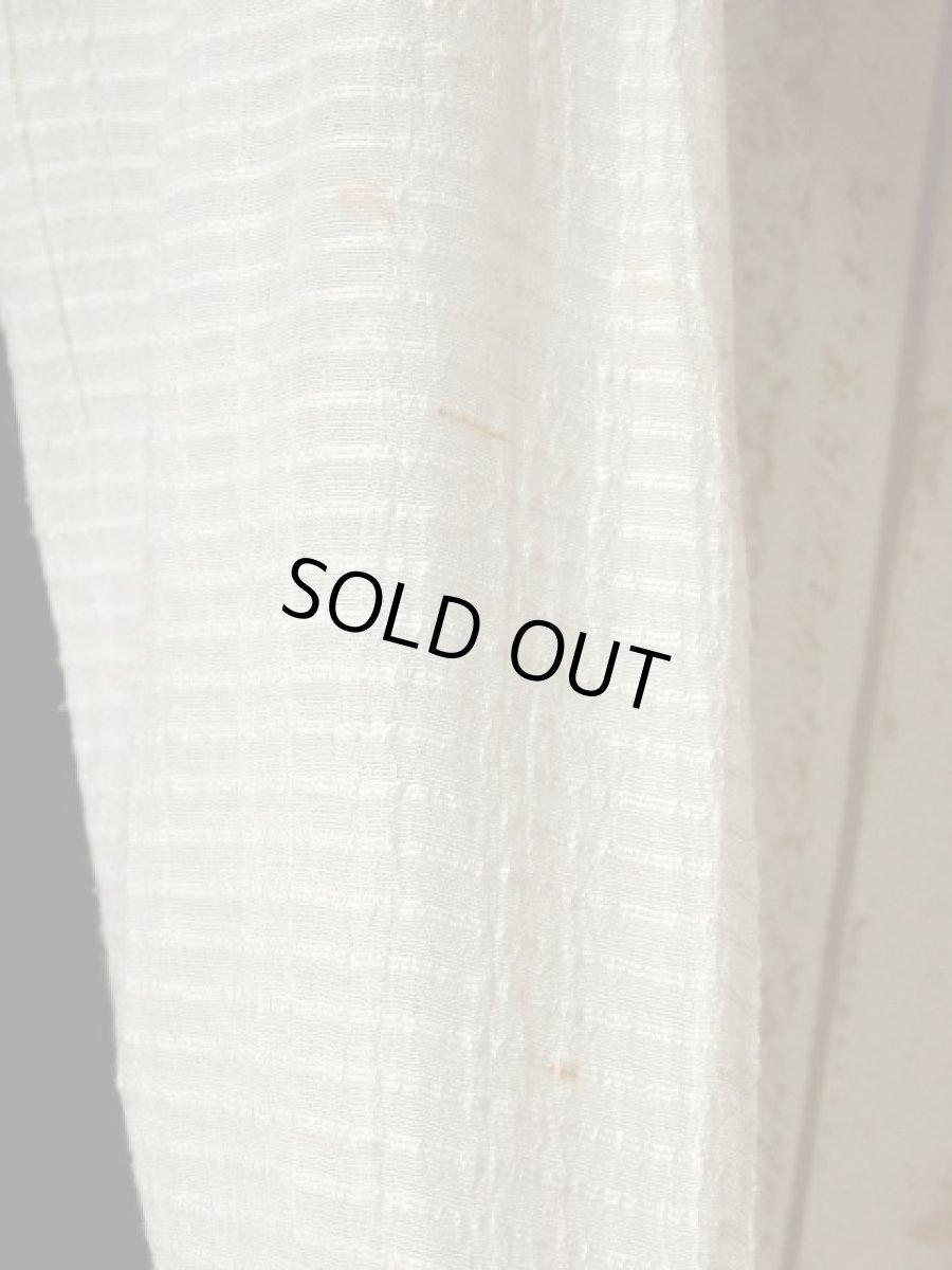 画像8: ネコ柄 猫柄 モノクロドット ブラック ホワイト アシンメトリーデザイン USA古着 長袖 シャツ ヴィンテージトップス (8)