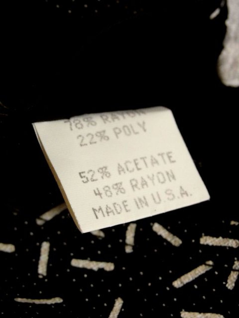 画像3: ネコ柄 猫柄 モノクロドット ブラック ホワイト アシンメトリーデザイン USA古着 長袖 シャツ ヴィンテージトップス