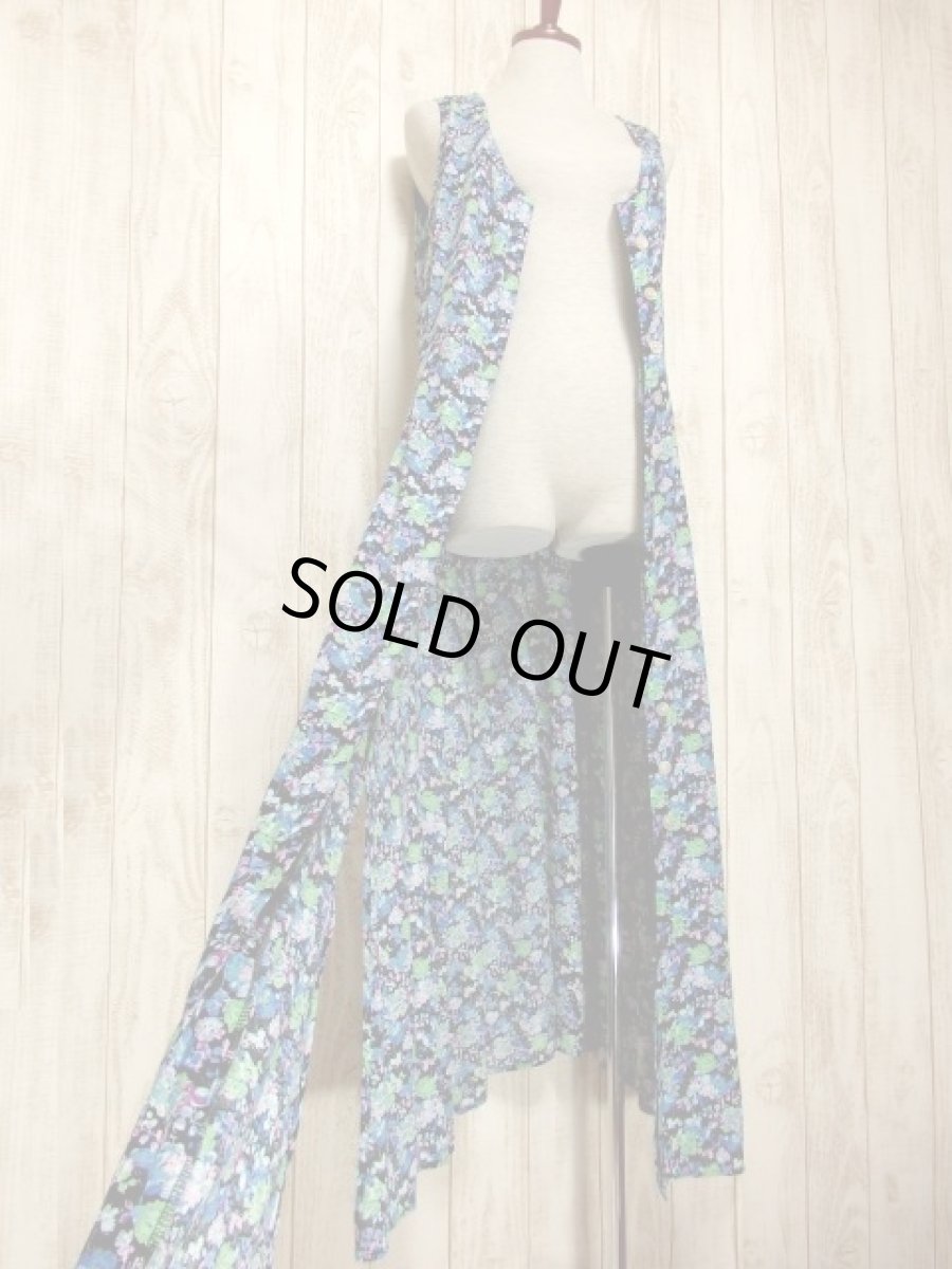 画像10: USA古着　アンティークフラワープリント×キラリと光るシェルボタン♪　前開き可能で使い勝手が良さそう★　大人ヴィンテージワンピース (10)