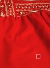 画像11: お花透かし編み刺繍装飾 ボリュームある袖も可愛い ヴィンテージ刺繍TOPS【5296】 (11)