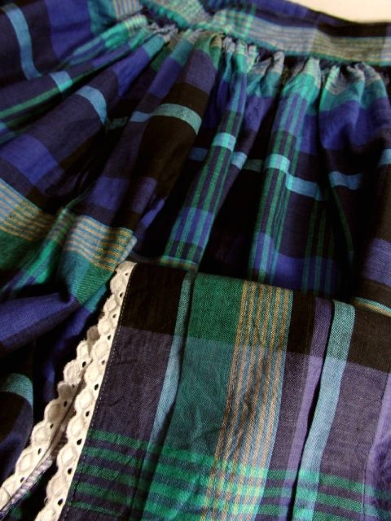 画像3: ヨーロッパ古着 チェック柄×ふんわり可愛い★大人ガーリーな雰囲気♪レトロなヴィンテージスカート【5319】
