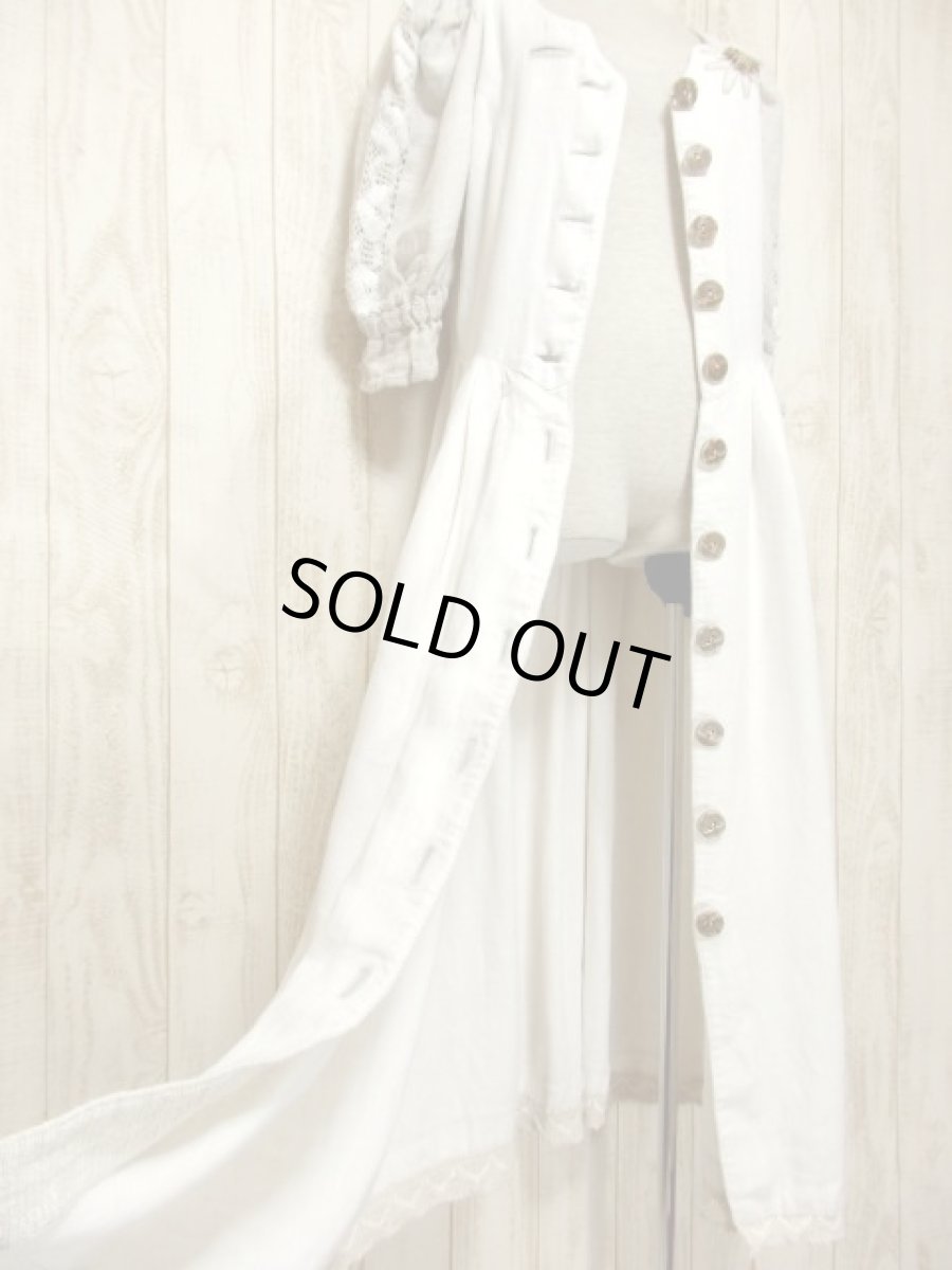 画像12: 大人フォークロア×かぎ編み切り返しデザイン レトロアンティークなウッド調ボタン装飾 ディアンドル チロルワンピース ドイツ民族衣装 舞台 演奏会 フォークダンス オクトーバーフェスト 【5375】 (12)