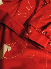 画像12: ヨーロッパ古着　ドイツ製×リーフプリント♪　めずらしいスカートデザイン★　ヨーロピアンヴィンテージワンピース (12)