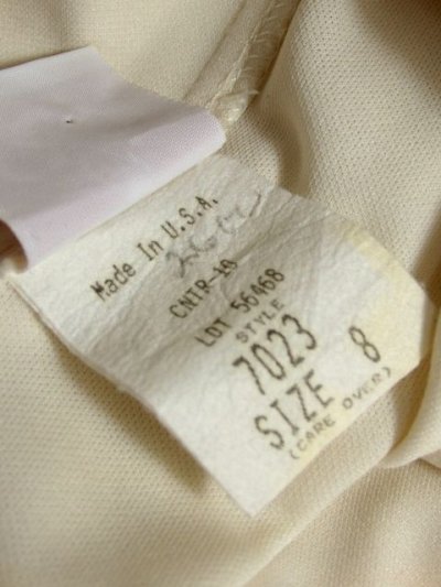 画像3: ナミナミの襟デザインが可愛い オフホワイトカラー USA古着 大人ヴィンテージブラウス【5422】