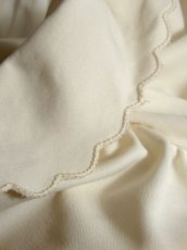 画像10: ナミナミの襟デザインが可愛い オフホワイトカラー USA古着 大人ヴィンテージブラウス【5422】 (10)