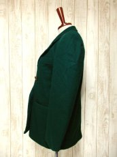 画像6: ヴィンテージアウター グリーン ヨーロッパ古着 ざっくり着て可愛い♪ シンプルなレトロデザイン!! (6)
