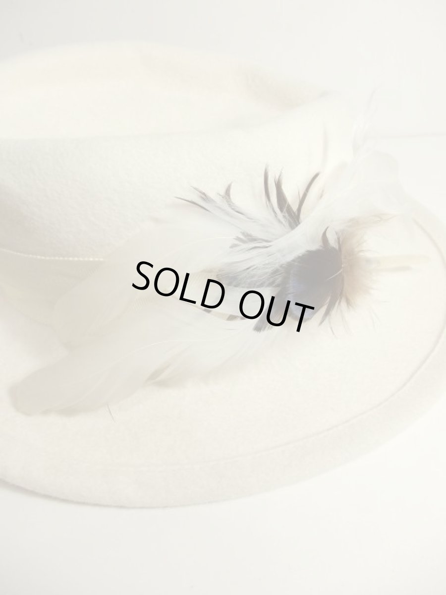 画像2: ☆　　レトロクラシカルハット22　ヨーロッパ　オフホワイト　☆ (2)