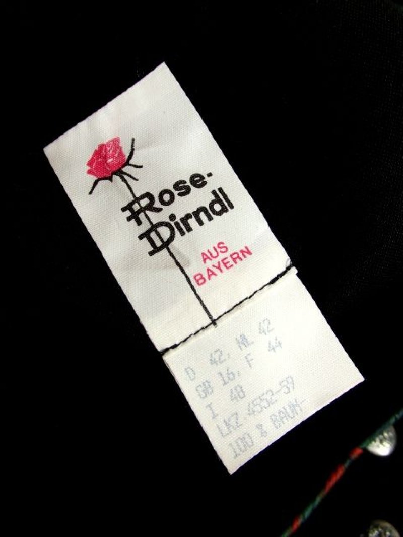 画像3: アンティークフラワープリント切り替えしデザイン×リボン×レース装飾 大人クラシカル ディアンドル チロルワンピース ドイツ民族衣装 舞台 演奏会 フォークダンス オクトーバーフェスト 【5546】