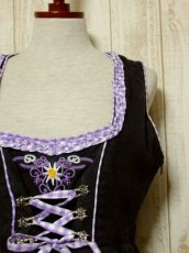 画像9: チロルワンピース チェック 刺繍 リボン ドイツ民族衣装 オクトーバーフェスト (9)