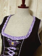 画像8: チロルワンピース チェック 刺繍 リボン ドイツ民族衣装 オクトーバーフェスト (8)