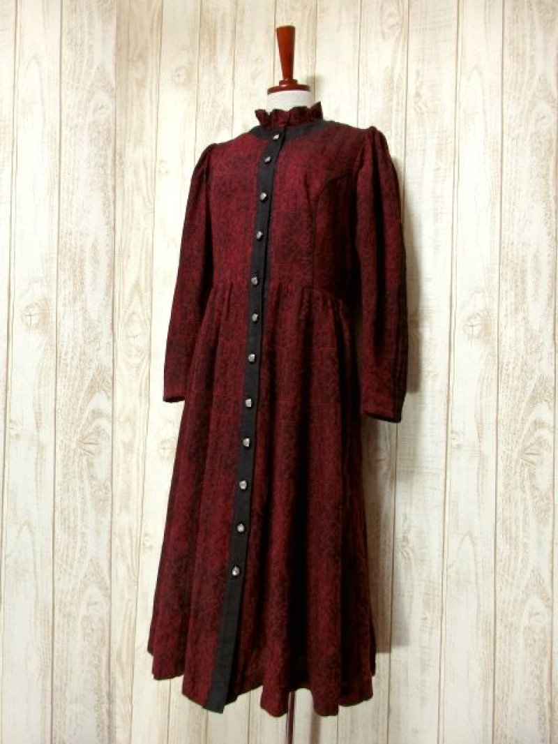 画像1: オーストリア製 大人クラシカルstyle 360度レトロアンティークなフォークロア模様にうっとり ディアンドル チロルドレス ドイツ民族衣装 舞台 演奏会 フォークダンス オクトーバーフェスト 【5612】