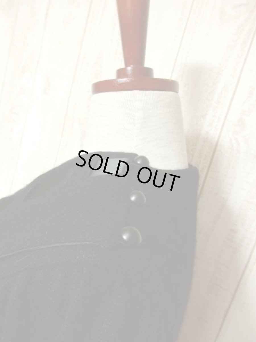 画像9: ONWARD オンワード ニット 大きな襟デザイン 胸元リボン 70年代 クラシカル 長袖 昭和レトロ 国産古着 レトロワンピース 【5633】 (9)