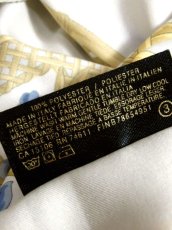 画像9: レトロアンティーク ヴィンテージスカーフ フラワー イタリア製【5699】 (9)