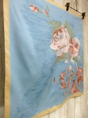 画像3: レトロアンティーク ヴィンテージスカーフ 花柄 イタリア製【5740】 (3)