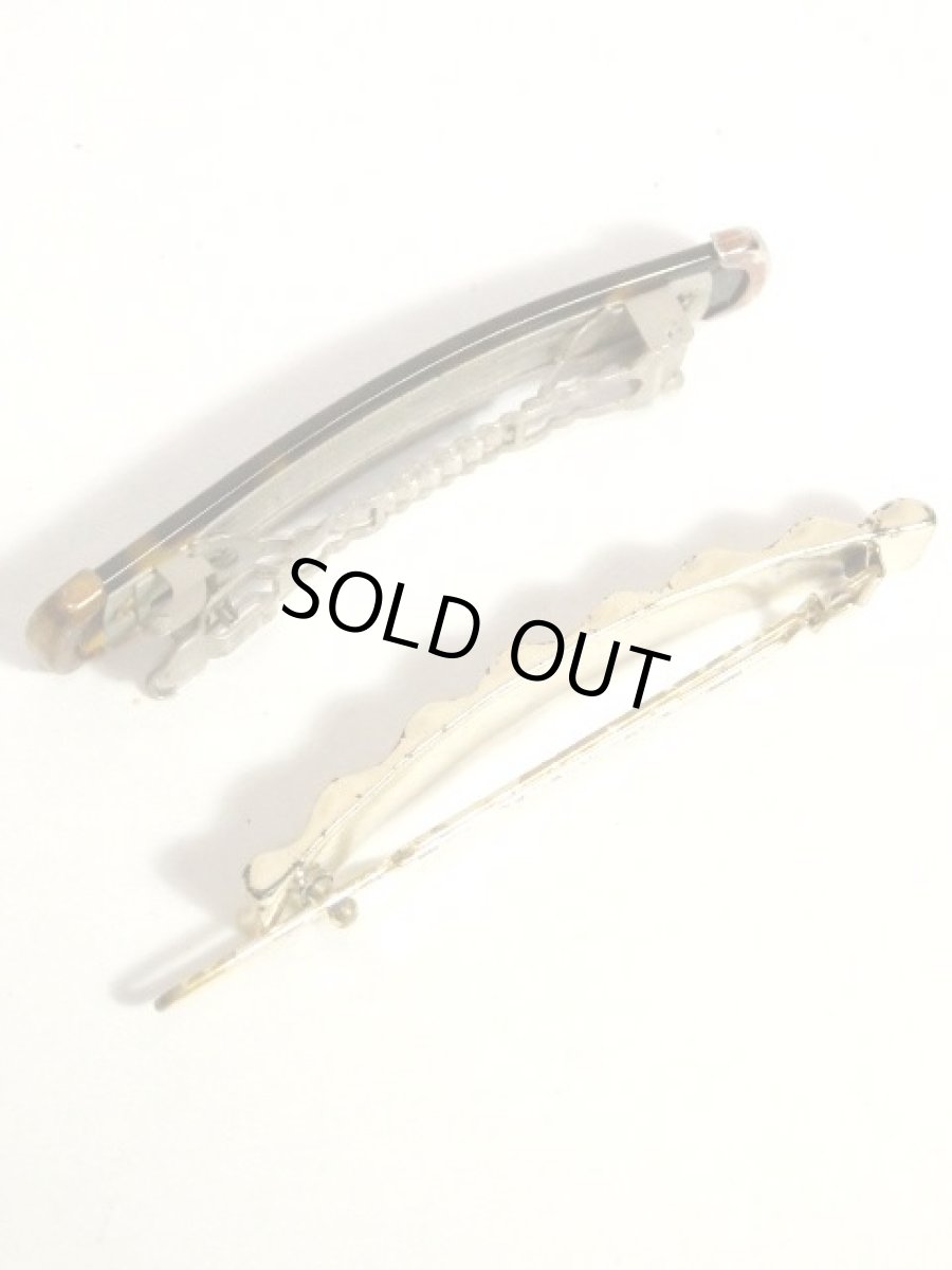 画像2: ☆ レトロアンティーク ヘッドアクセ 60 2セット べっ甲モチーフ ☆ (2)