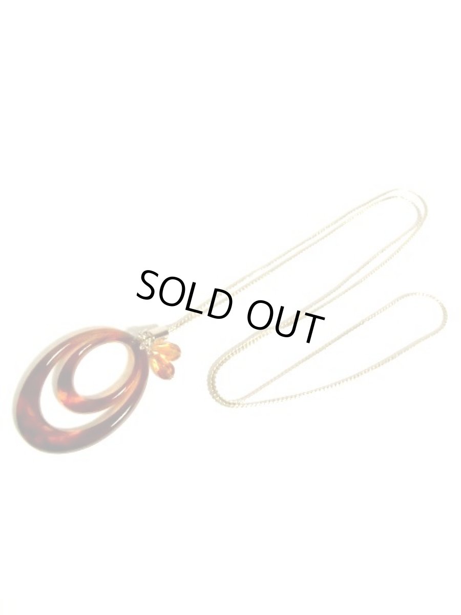 画像3: ☆　レトロアンティークネックレス＆ペンダント　95　べっ甲モチーフ　☆ (3)