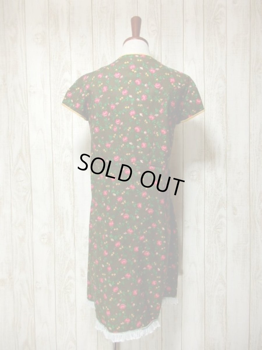 画像5: 花柄 グリーン 半袖 レース ガーリー クラシカル ディアンドル チロルワンピース ドイツ民族衣装 舞台 演奏会 フォークダンス オクトーバーフェスト 【5829】 (5)