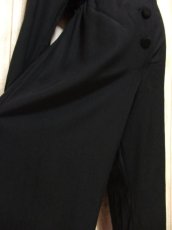 画像10: スパンコール装飾 ブラック パーティースタイル 長袖 レトロ ヨーロッパ古着 ヴィンテージオールインワン 【5847】 (10)