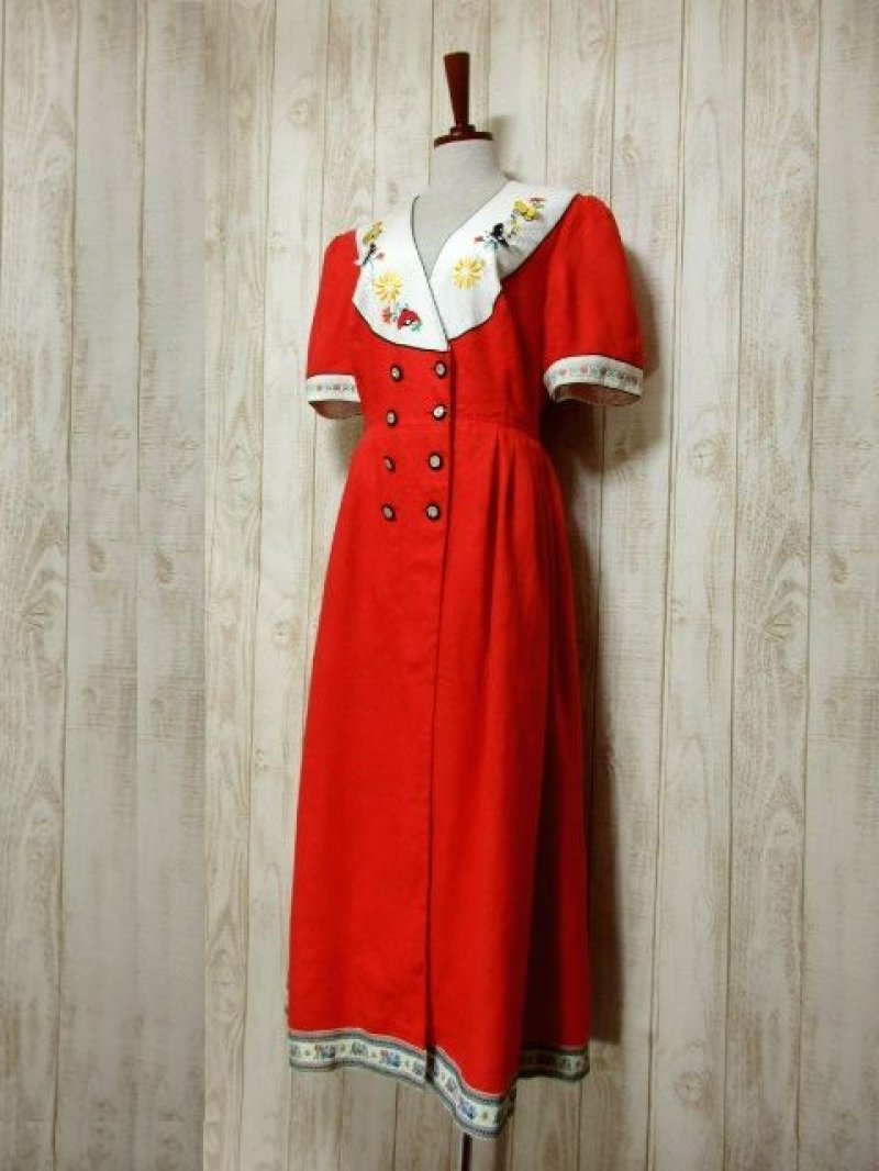 画像1: チロルワンピースドイツ製 刺繍 パッチ ドイツ民族衣装 オクトーバーフェスト 42
