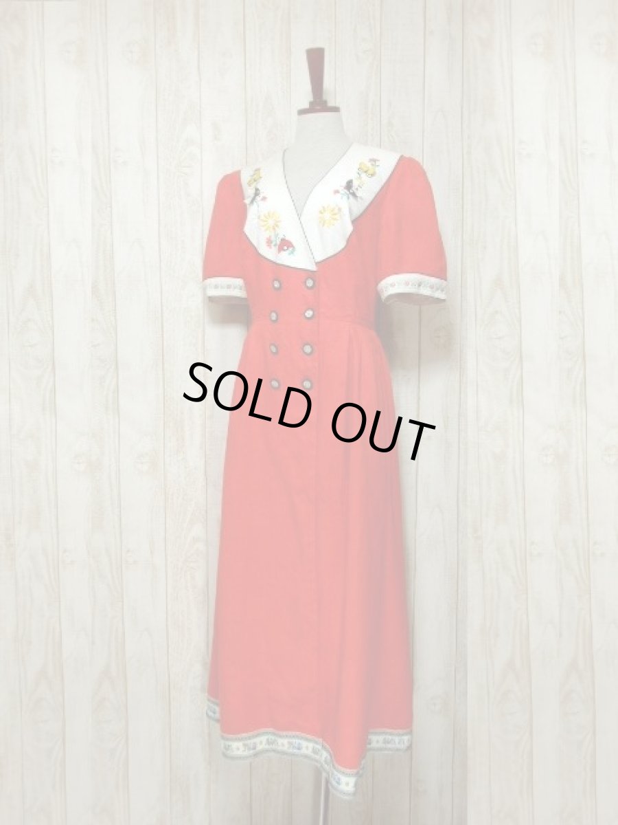 画像2: チロルワンピースドイツ製 刺繍 パッチ ドイツ民族衣装 オクトーバーフェスト 42 (2)