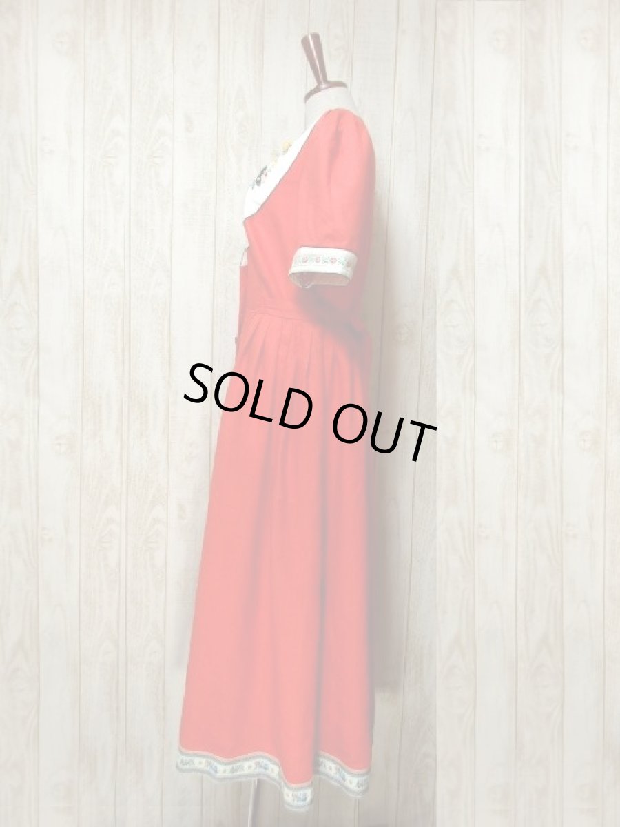 画像7: チロルワンピースドイツ製 刺繍 パッチ ドイツ民族衣装 オクトーバーフェスト 42 (7)