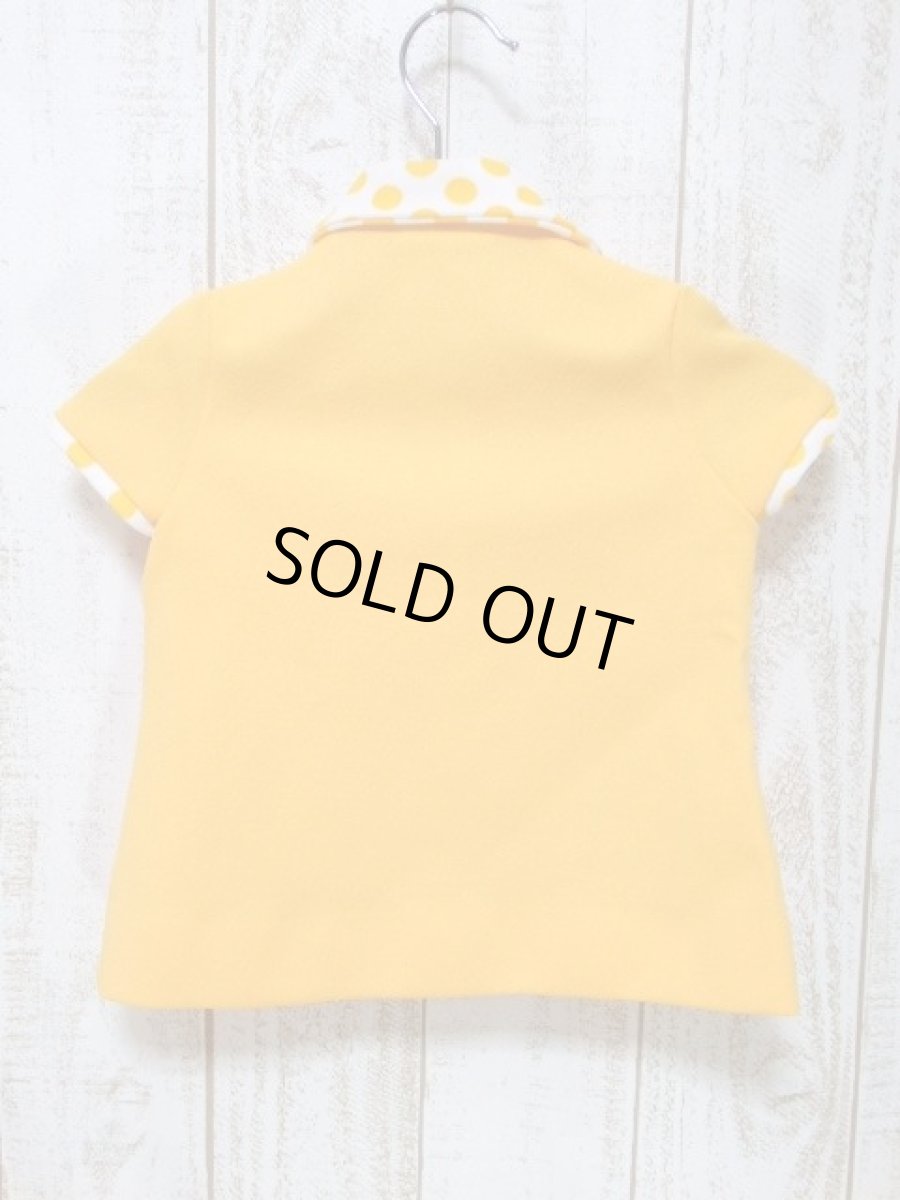 画像5: ☆　フランス古着　vintageキッズ　dot切り返し　レトロPOPヴィンテージチュニックワンピース　saize70〜80　kids＆baby　☆ (5)