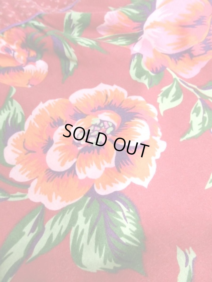 画像10: USA古着　ボタニカル×フラワー柄切り返しデザイン!!　ふんわりレトロなヴィンテージスカート【5986】 (10)