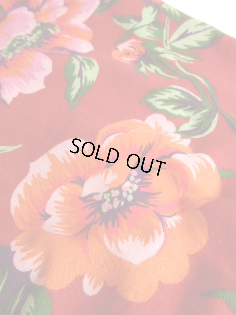 画像9: USA古着　ボタニカル×フラワー柄切り返しデザイン!!　ふんわりレトロなヴィンテージスカート【5986】 (9)