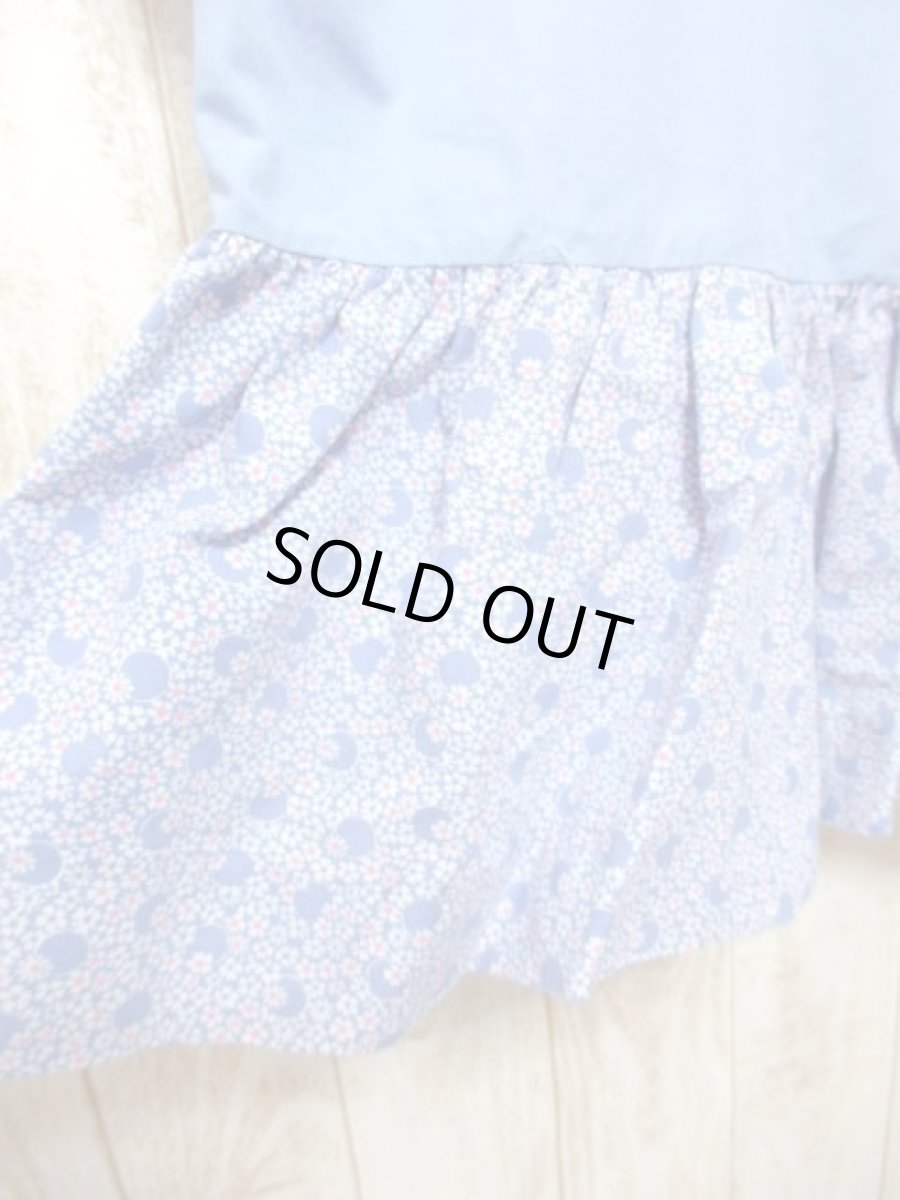 画像6: ☆　ヨーロッパ古着　フランス買い付け vintageキッズ　小花柄切り返しタイ付きヴィンテージワンピース　size100　kids＆baby　☆ (6)