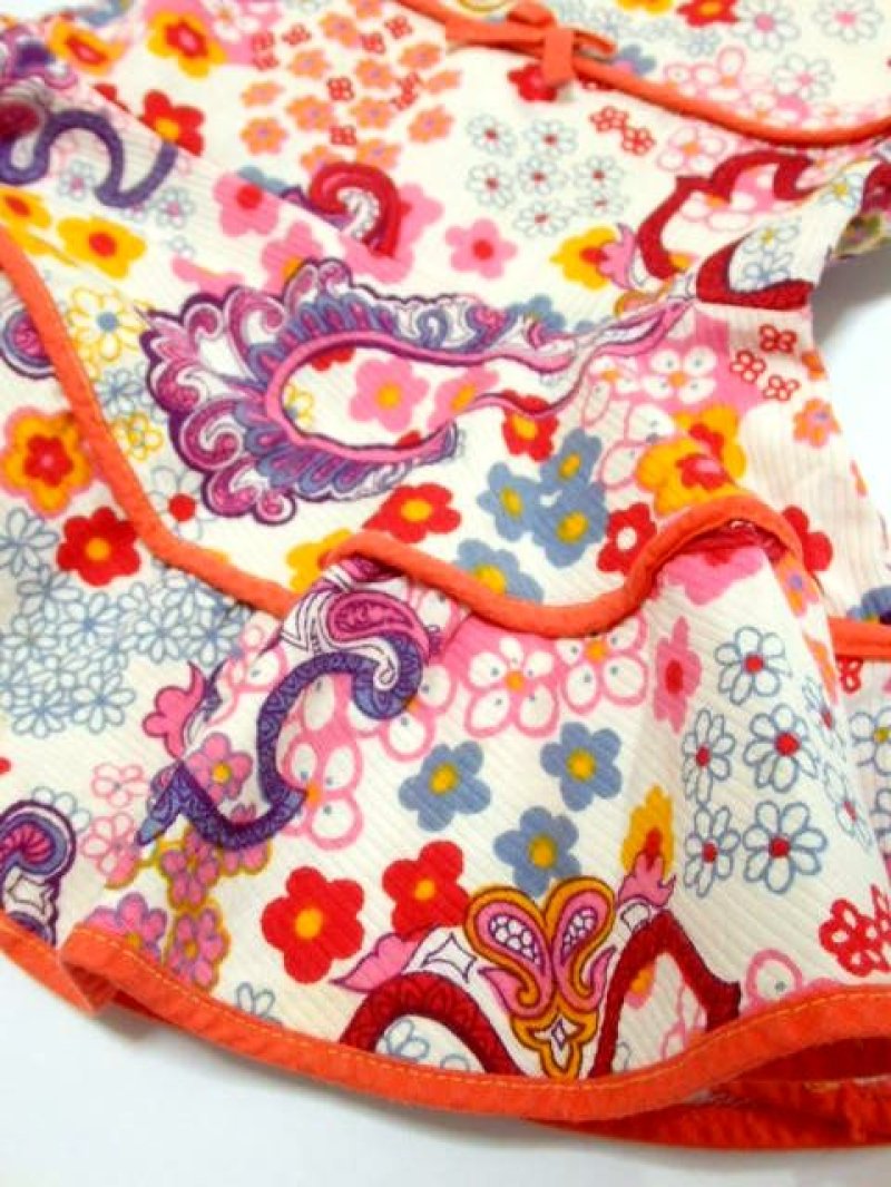 画像2: ☆　ヨーロッパ子供古着　vintageキッズ　レトロポップフラワーチュニックワンピース　size90ｃｍ　kids＆baby　☆