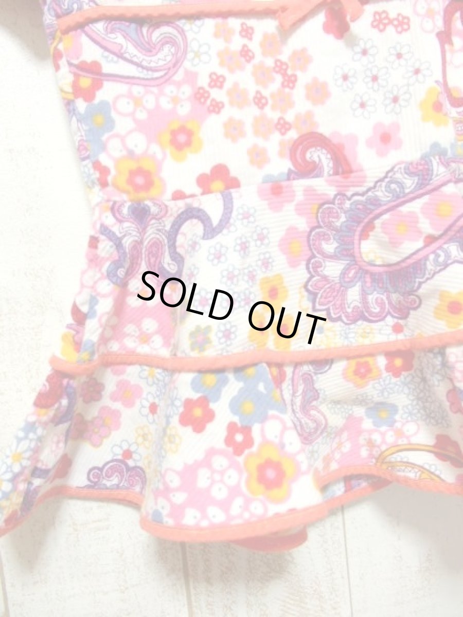 画像5: ☆　ヨーロッパ子供古着　vintageキッズ　レトロポップフラワーチュニックワンピース　size90ｃｍ　kids＆baby　☆ (5)