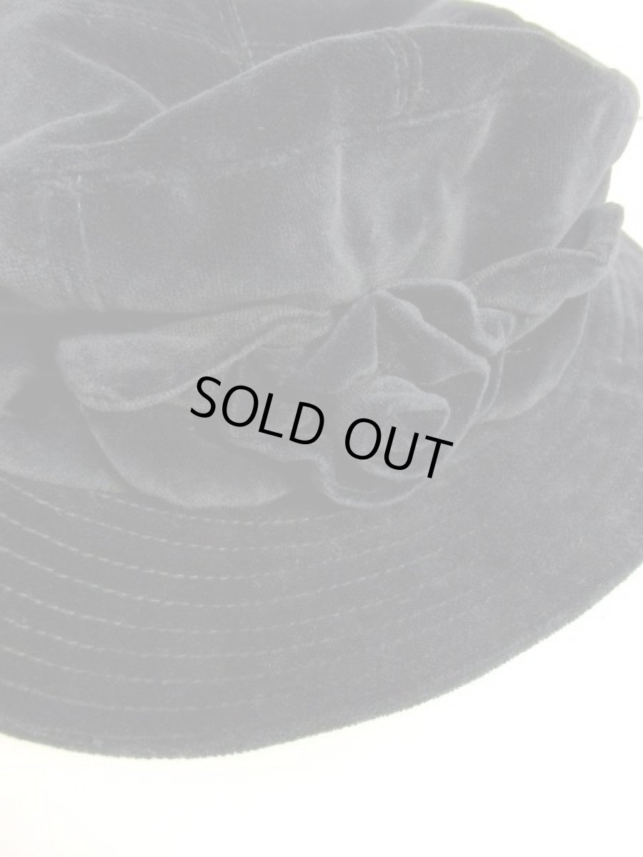 画像3: ☆　レトロクラシカルハット23　ヨーロッパ　ベロア×Flower×Black　☆ (3)