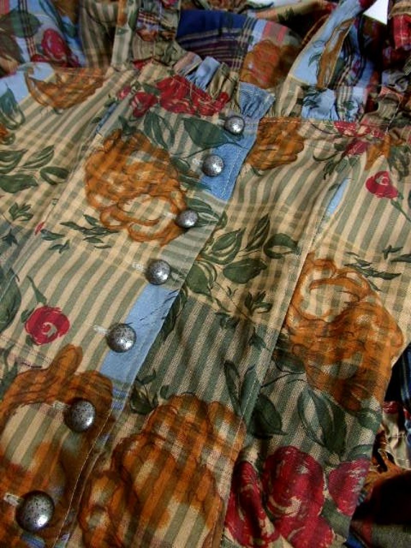 画像3: フラワー×チェック×ストライププリント ウエストキュッとスカートふんわり 大人クラシカル ディアンドル チロルワンピース ドイツ民族衣装 舞台 演奏会 フォークダンス オクトーバーフェスト 【6252】