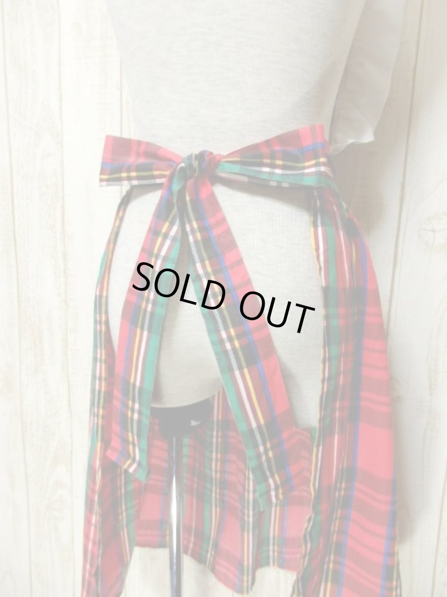 画像7: ☆　USA古着　USAヴィンテージエプロンドレス　チェック柄×フリル　☆ (7)