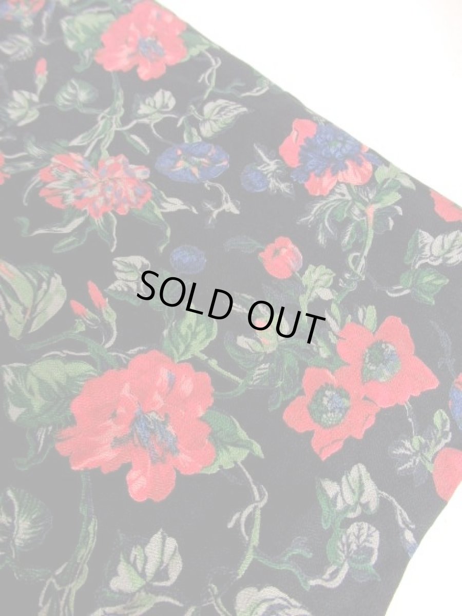 画像14: ベロア 花柄 ブラック 長袖 クラシカル ディアンドル チロルワンピース ドイツ民族衣装 舞台 演奏会 フォークダンス オクトーバーフェスト 【6299】 (14)