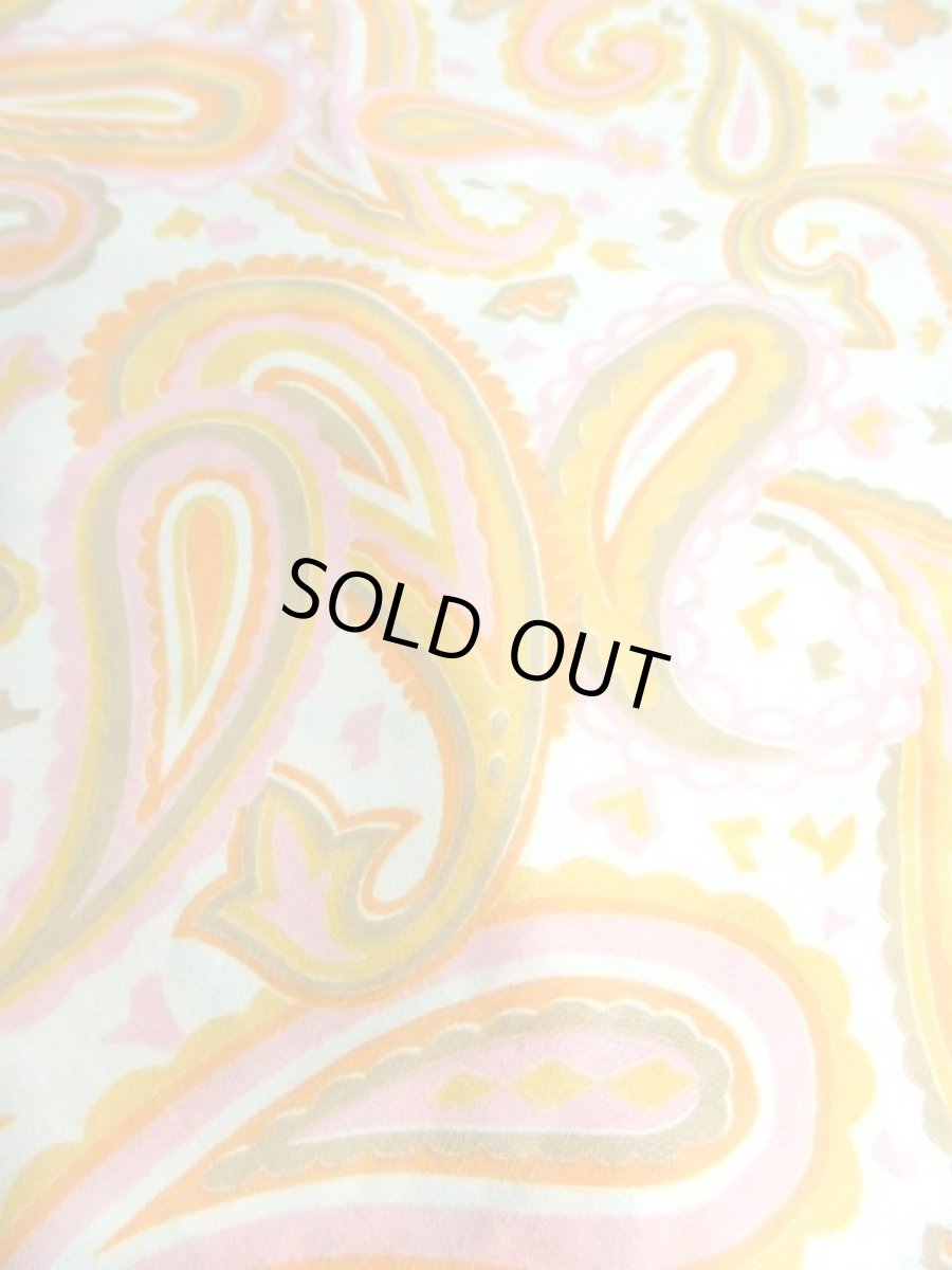 画像11: ペイズリーモチーフ ノースリーブ レトロ ヨーロッパ古着 ヴィンテージワンピース【6451】 (11)