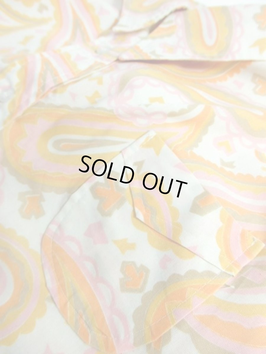 画像10: ペイズリーモチーフ ノースリーブ レトロ ヨーロッパ古着 ヴィンテージワンピース【6451】 (10)