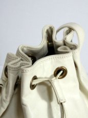 画像7: 巾着型 レザー ホワイト 大振りパーツ レディース ヴィンテージ ショルダー 鞄 バッグ【6503】 (7)