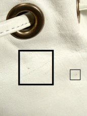 画像11: 巾着型 レザー ホワイト 大振りパーツ レディース ヴィンテージ ショルダー 鞄 バッグ【6503】 (11)
