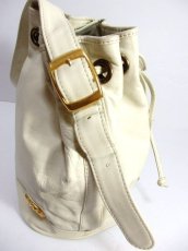 画像8: 巾着型 レザー ホワイト 大振りパーツ レディース ヴィンテージ ショルダー 鞄 バッグ【6503】 (8)