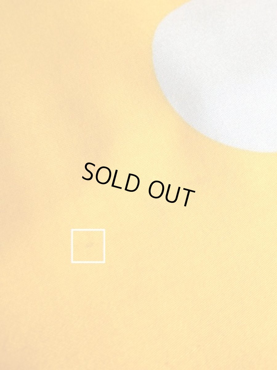 画像11: ドット柄 イエロー ブラウン レトロモダン 半袖 ふんわり 昭和レトロ 国産古着 レトロワンピース【6541】 (11)