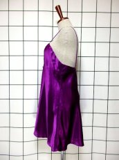 画像7: ヨーロッパ古着　Purple color★重ね着にも便利で可愛い!!ヨーロッパスリップキャミドレス (7)