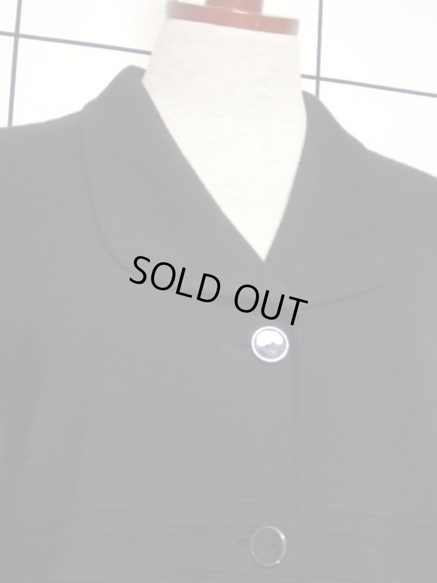 画像3: レトロニットジャケット 70's〜80's 古着 Black (3)