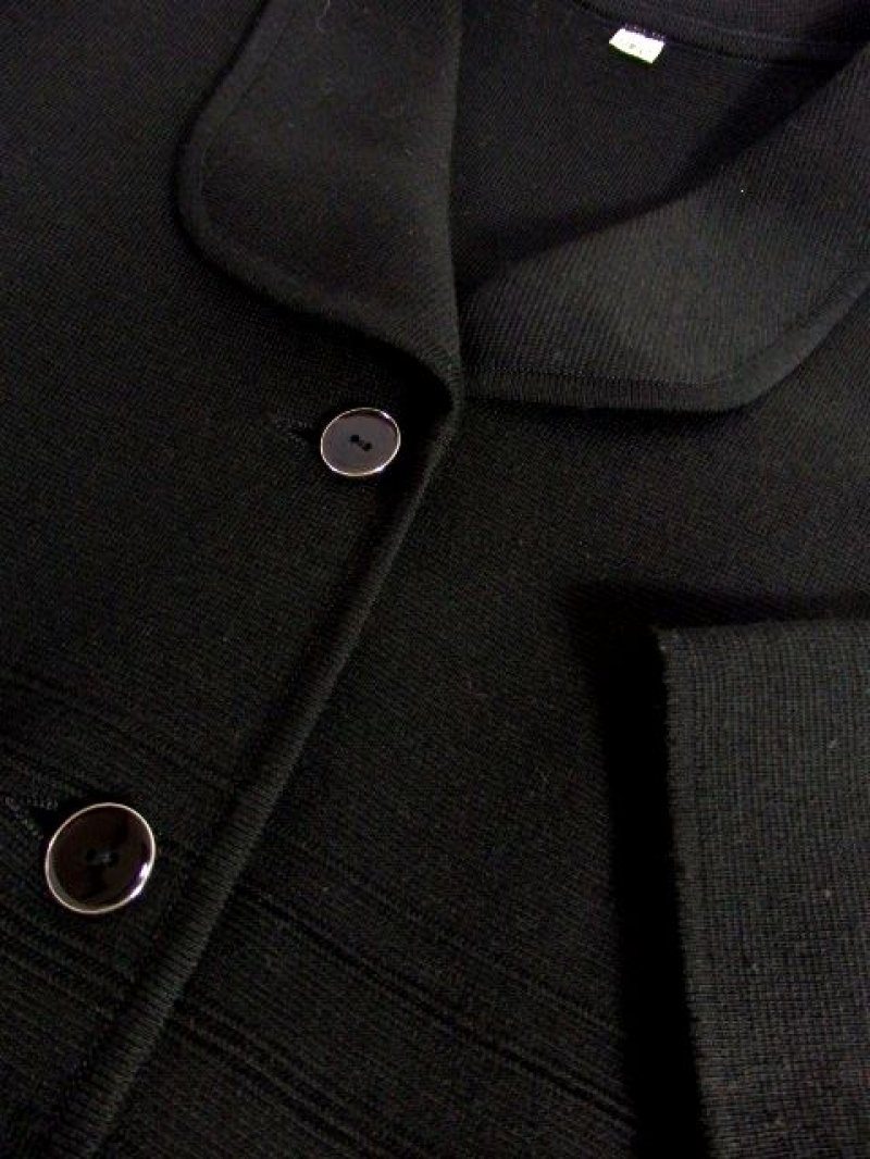 画像3: レトロニットジャケット 70's〜80's 古着 Black